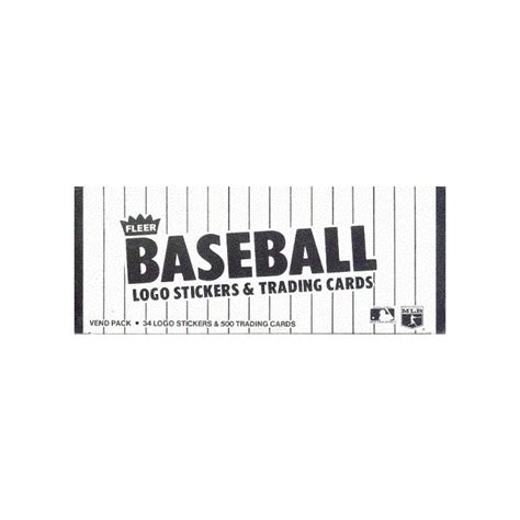 1984 Fleer Baseball Vending Box Steel City Collectibles
