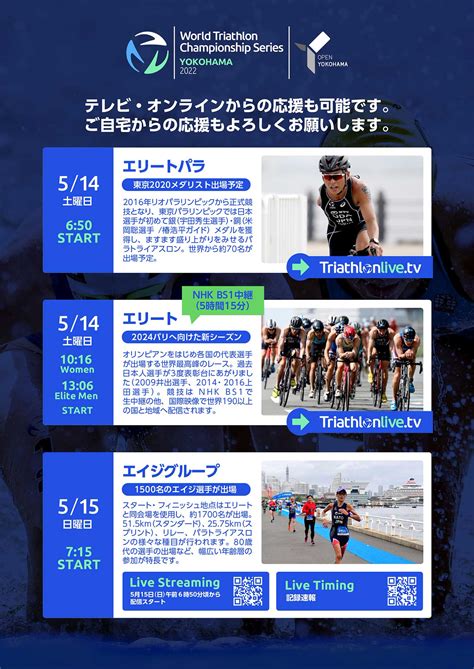 Triathlon Japan 日本トライアスロン連合 On Twitter ワールドトライアスロンシリーズ・パラシリーズ横浜大会