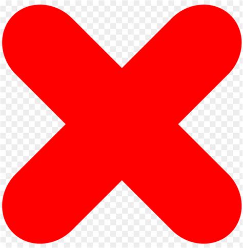 Wrong Symbol Png Transparent Check Mark X Mark Cross Wrong Png