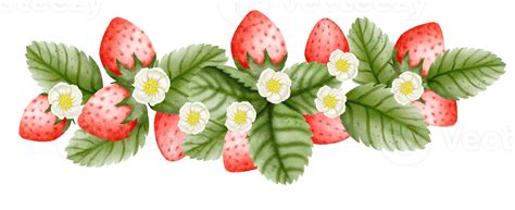 Watercolor Strawberry Hand Drawn 20695744 PNG