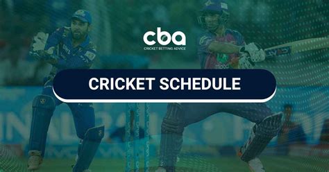 Cricket Schedule Blinny Robinette