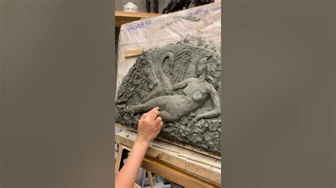 Создаем рельеф из глины #курсы #творчество #artwork - YouTube