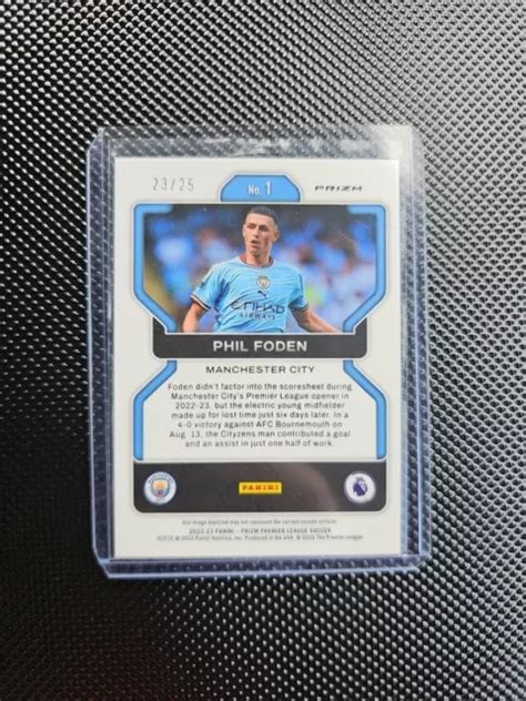 Panini Prizm Epl Man City Phil Foden Purple Breakaway