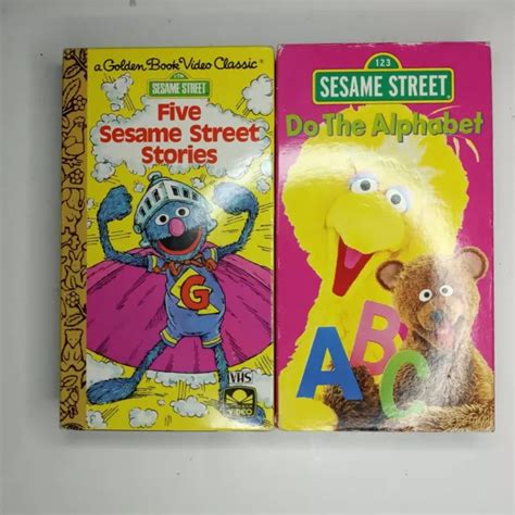 Sesame Street Do The Alphabet Vhs Video 1996 And Five Sesame Street