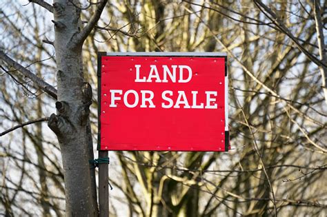 Land For Sale Sign For Buyers And Investment Stock Photo Download