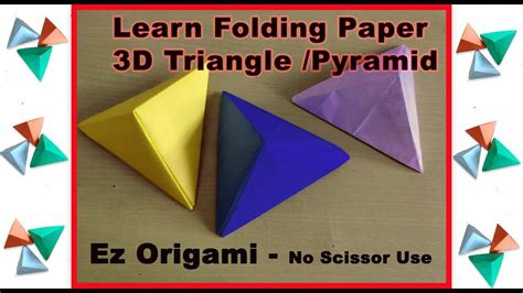 How To Fold A Triangle Out Of Paper Origami