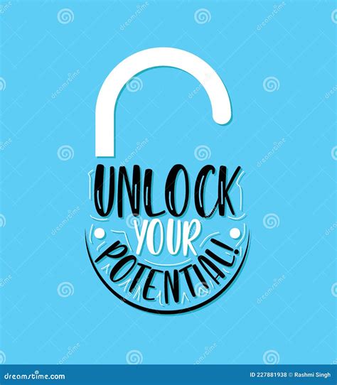 Unlock Your Potential stock illustration. Illustration of unlock - 227881938