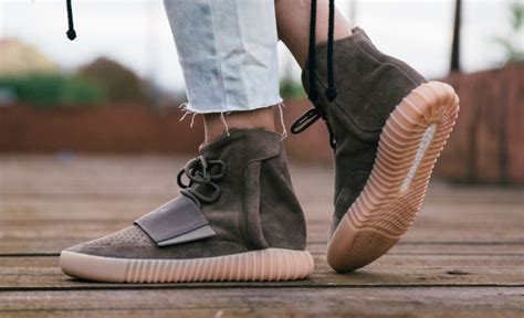 Chocolate Adidas Yeezy 750 Boost On Feet Sole Collector