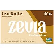 Zevia Zero Sugar Creamy Root Beer Soda Pk Cans Shop Soda At H E B