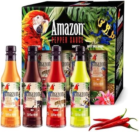 Amazon Melindas Mini Hot Sauce Variety Pack Surprise Pack Oz Each Gourmet Hot
