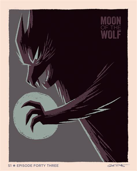 Moody Gorgeous Batman The Animated Series Moon Of The Wolf” Poster