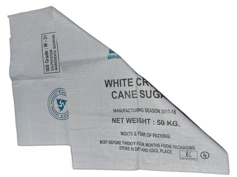 Polypropylene Rectangular Pp White Printed Woven Packaging Bag At Rs