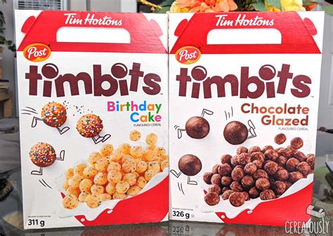 Review: Timbits Cereal (Birthday Cake & Chocolate Glazed)