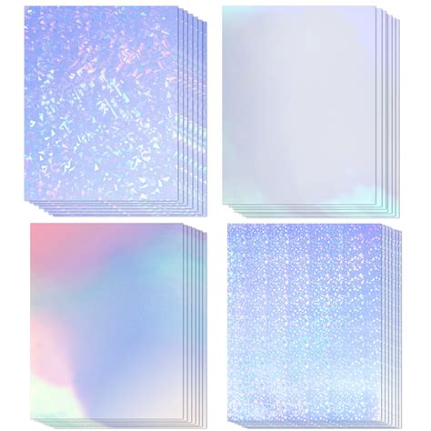 Buy Sheets Holographic Printable Sticker Paper X Inch Vinyl