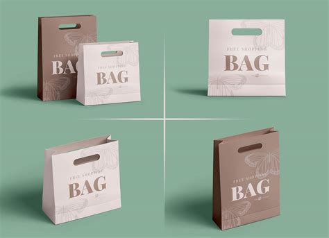 Free Eco Friendly Paper Shopping Bag Mockup Psd Set Good Mockups