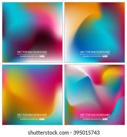 Vector Illustration Blurred Minimalist Wavy Panoramic Stock Vector