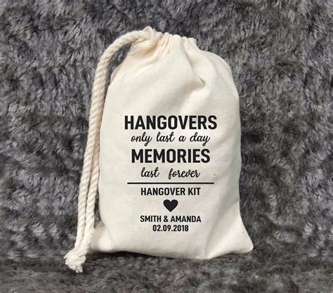 Pcs Hangover Kit Sacos Recovery Kit Sacos Bachelorette Party