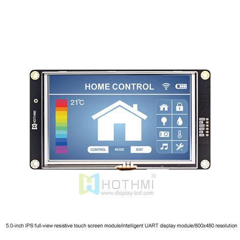 5 0 Inch IPS Full View Resistive Touch Screen Module Intelligent UART