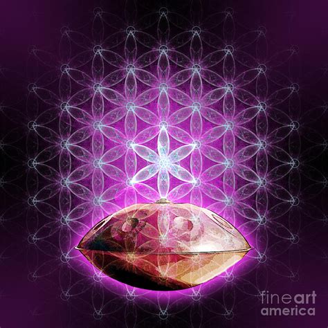 Handpan Flower Of Life Digital Art By Alexa Szlavics Fine Art America