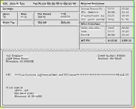 Free Printable Check Stubs Template Business