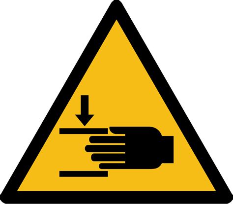 Crushing Of Hands Warning Sign Iso 7010 Baden Consulting