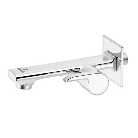 Pixaflo Chocolate Brass Long Body Bib Cock Tap With Wall Flange Chrome