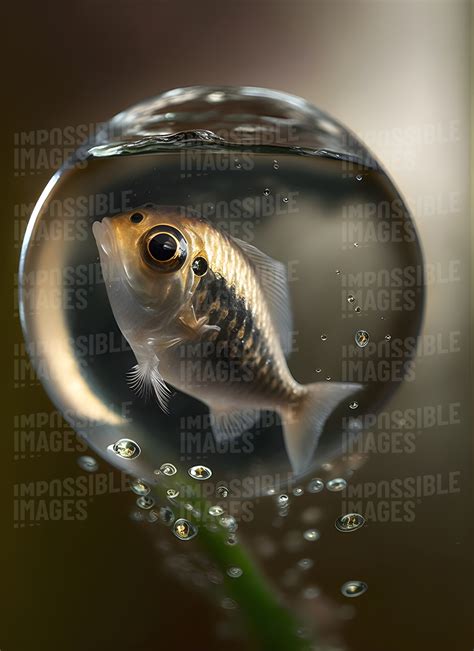 A Tiny Fish Trapped In A Water Droplet Impossible Images Unique