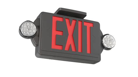 Lithonia Lighting Thermoplastic Led Emergency Exit Combo Sign And Reviews