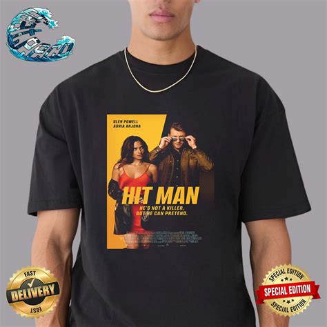 Official New Poster For Hit Man Starring Glen Powell Releasing On ...