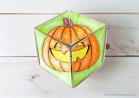 Free Printable Halloween Flextangle (Kaleidocycle) | artsy-fartsy mama