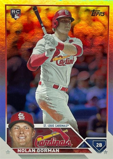 Nolan Gorman 2023 Topps 16 Rainbow Foil Price Guide Sports Card Investor