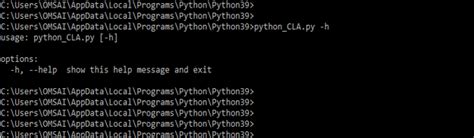 Python Command Line Arguments Options In Command Line Argument