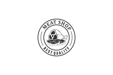 Meat Shop Logo Graphic By Wesome24 · Creative Fabrica