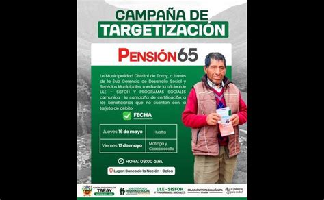 Campa A De Targetizaci N Para El Programa Pensi N Campa As