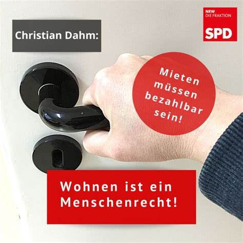 Mieten müssen runter Hände hoch für den Mietenstopp Christian