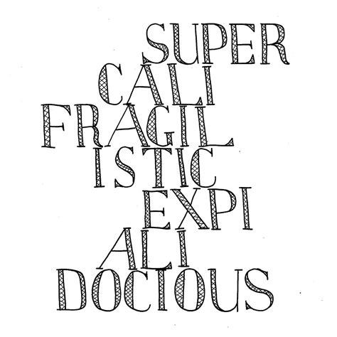 "Supercalifragilisticexpialidocious - Mary Poppins" by YakArt | Redbubble