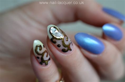 Foil nail art with gel polish tutorial - Nail Lacquer UK