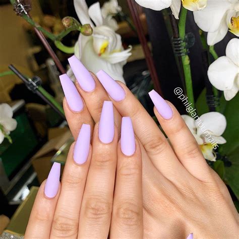 69 Outstanding Matte Coffin Nail Art Designs With Different Colours