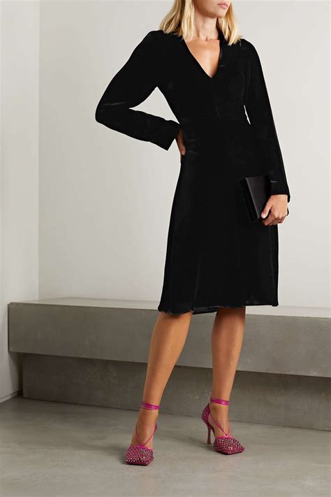 Stella Mccartney Velvet Midi Dress Net A Porter Jp