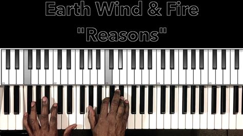 Earth Wind And Fire Reasons Piano Tutorial Youtube