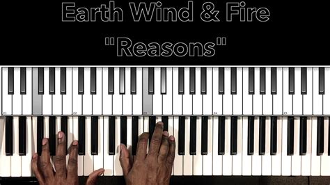 Earth Wind Fire Reasons Piano Tutorial Youtube