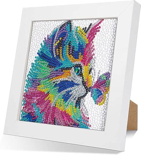 Diamond Painting Chat D Diy Diamond Painting Kit Chat Avec Cadre En