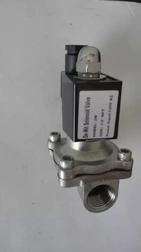 Valvula Solenoide En Acero Inoxidable 3 4 En 24 Vdc Ó Vac 2 837 en