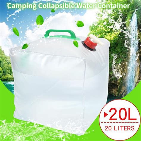 Camping Collapsible Water Container Portable Foldable Water Container Camping Water Container ...