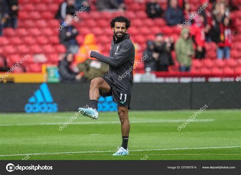 Referee Stuart Attwell Instructs Mohamed Salah Liverpool – Stock ...