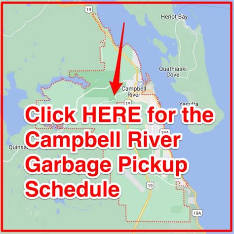 Campbell River Garbage Schedule Bulk Pickup Holidays Map