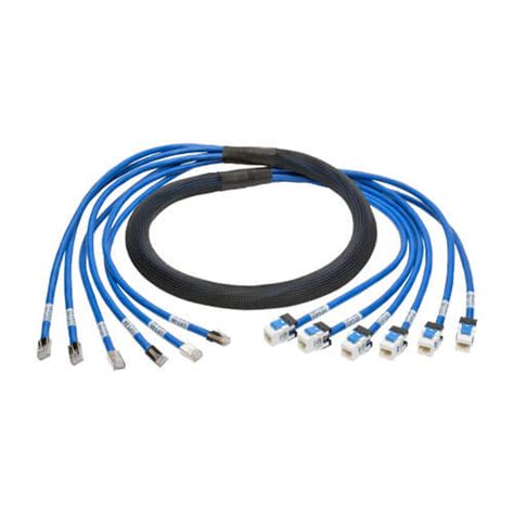 Cat6a 10g Pre Terminated Copper Trunk Assembly 6x Rj45 10 Ft Eaton