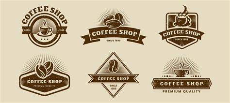 Vintage Coffee Logo Design 15719757 Vector Art at Vecteezy