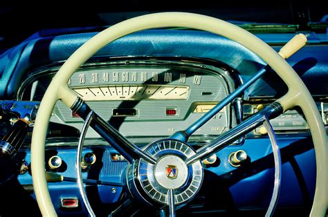 1959 Ford Fairlane Steering Wheel Photograph By Jill Reger