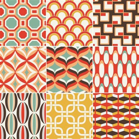 Seamless Retro Pattern Print Stock Vector Image By Pauljune 26351891